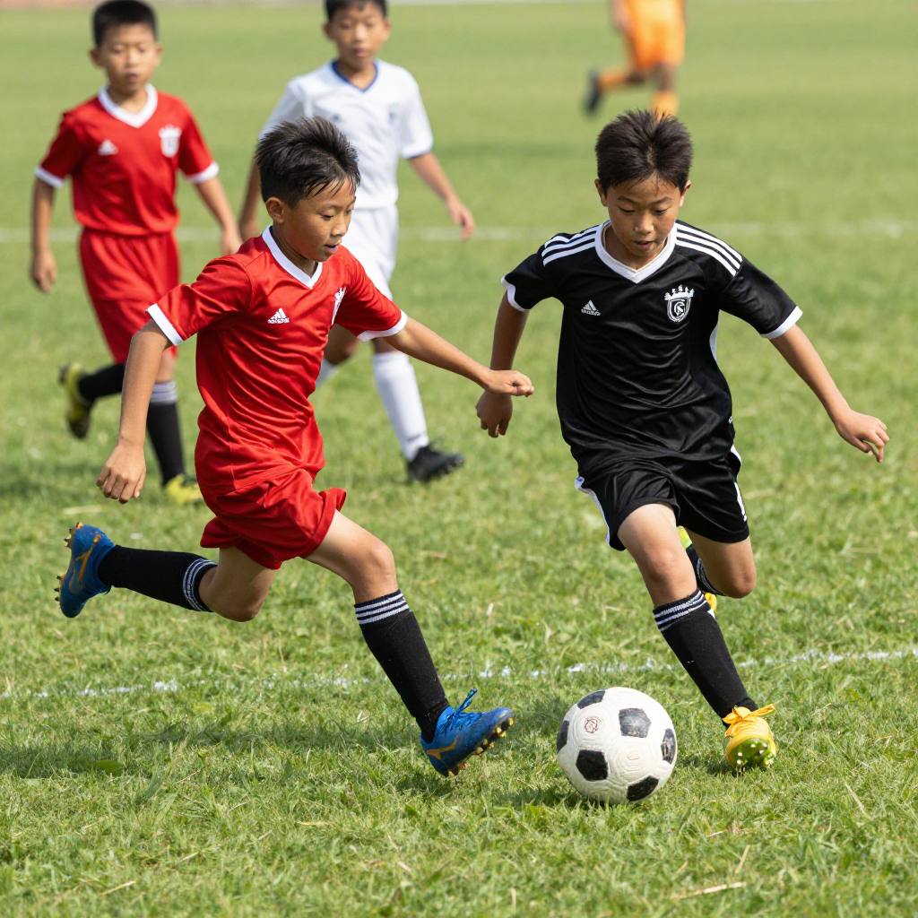 Copa Milo - partido de f&uacute;tbol infantil